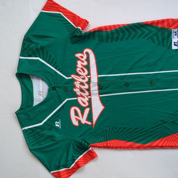 NWT Russell Athletics Rattlers Sublimated Dri-Power #17 Jersey M Green - Picture 5 of 16